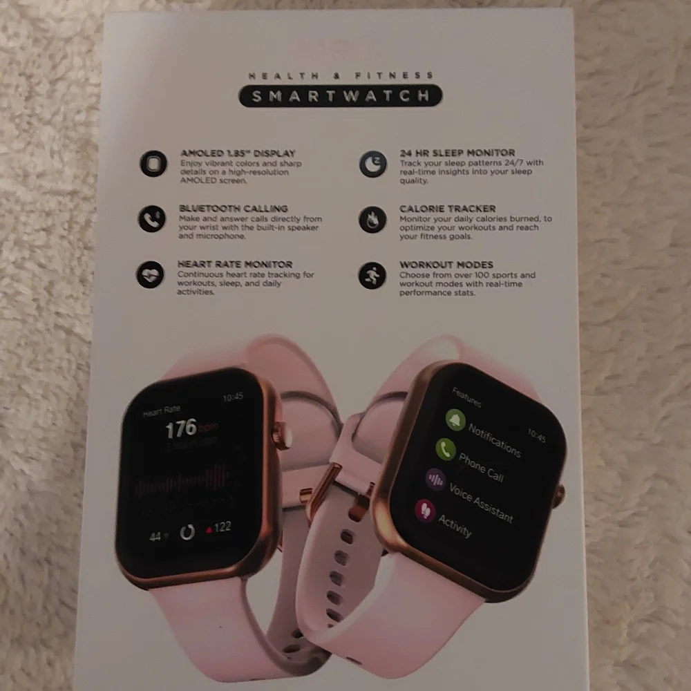 🌺 NIB iTouch Air 5 Smartwatch W/Pink Band